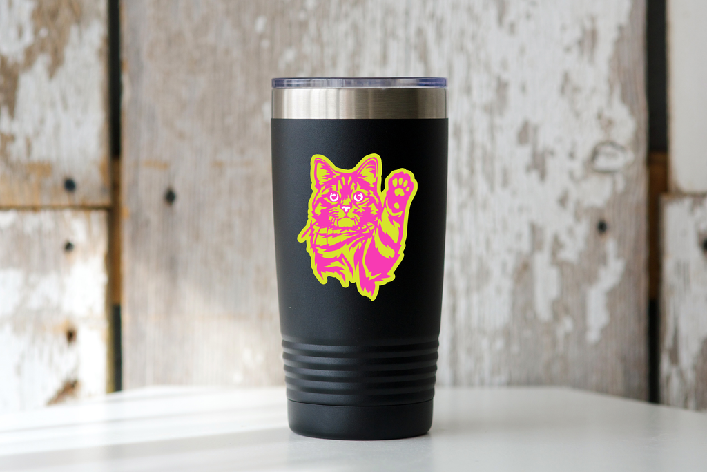 90s Cat Sticker - kitty, kitten, tabby, paws, toe beans
