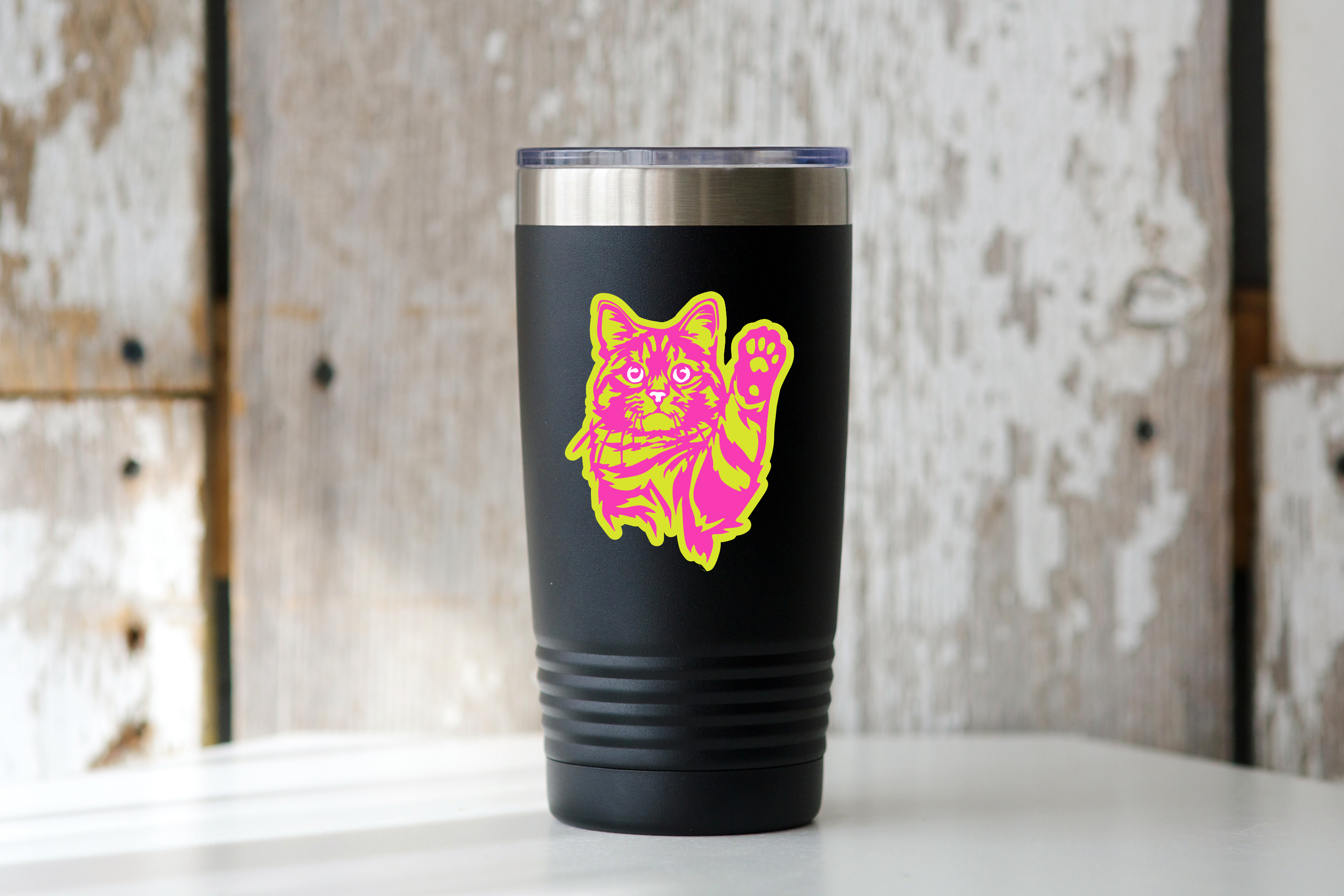 90s Cat Sticker - kitty, kitten, tabby, paws, toe beans
