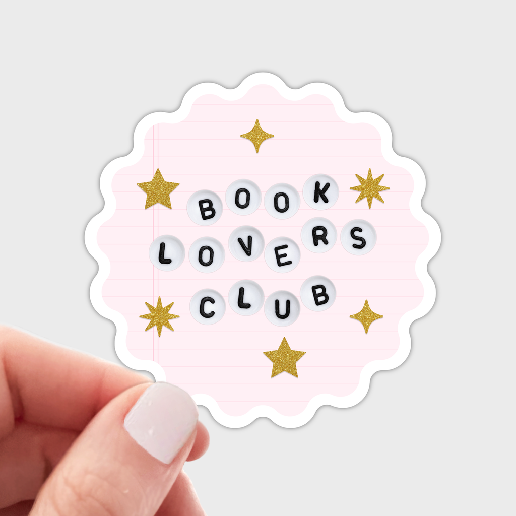 Book Lovers Club Sticker - bookshop, bookstore, reading, fun