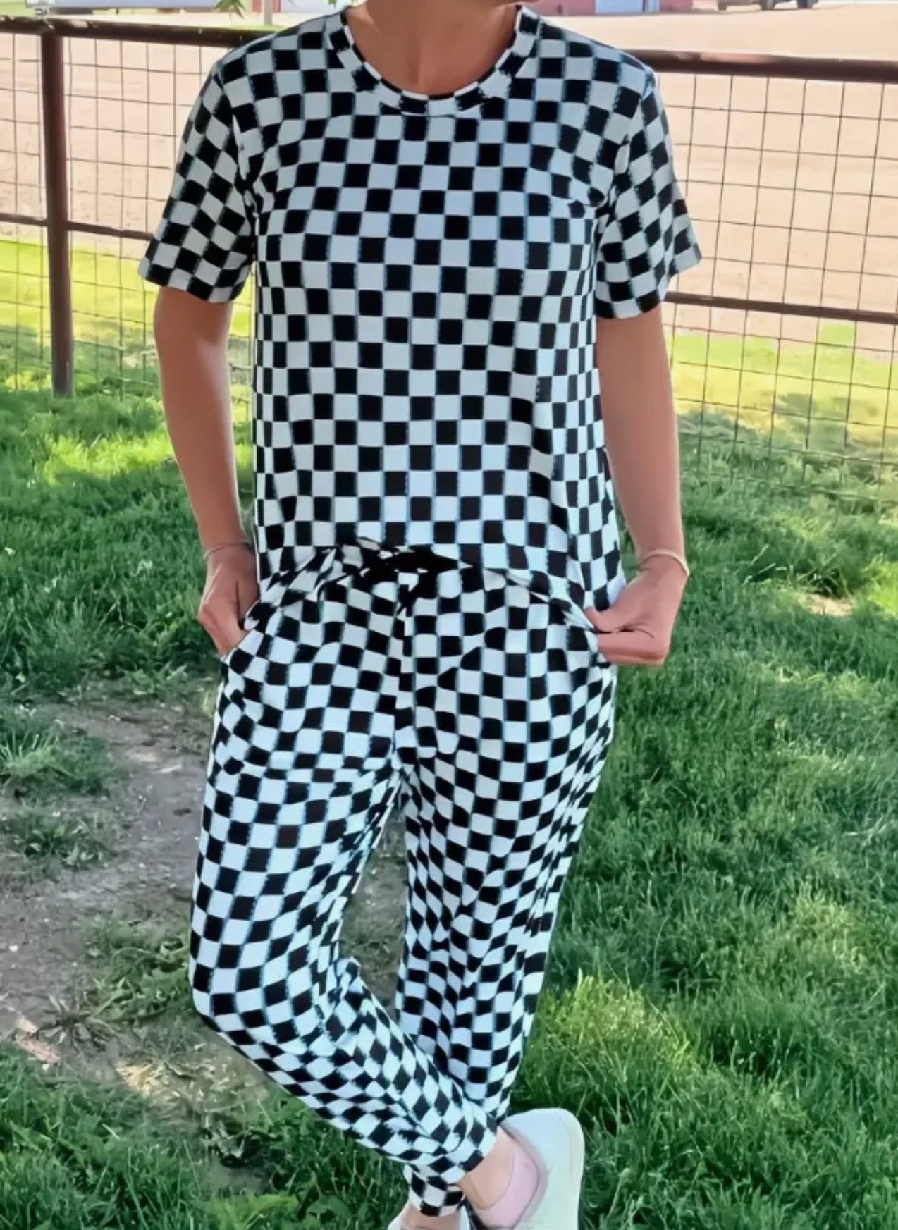 Sterling Kreek Checkered Tee