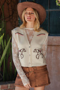 Western Horse Graphic Sweater Vest