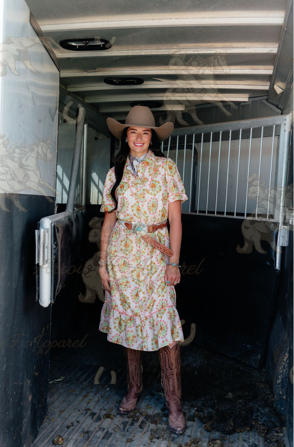 Sunny Days Western Horse Dress