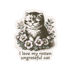 Rotten Kitty Cat Feline Cute High Quality Vinyl Sticker