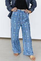 BLUE AZTEC PANTS