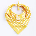 Golden Yellow Floral Bandana