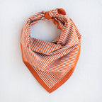 Striped Bandana- Marmalade Orange