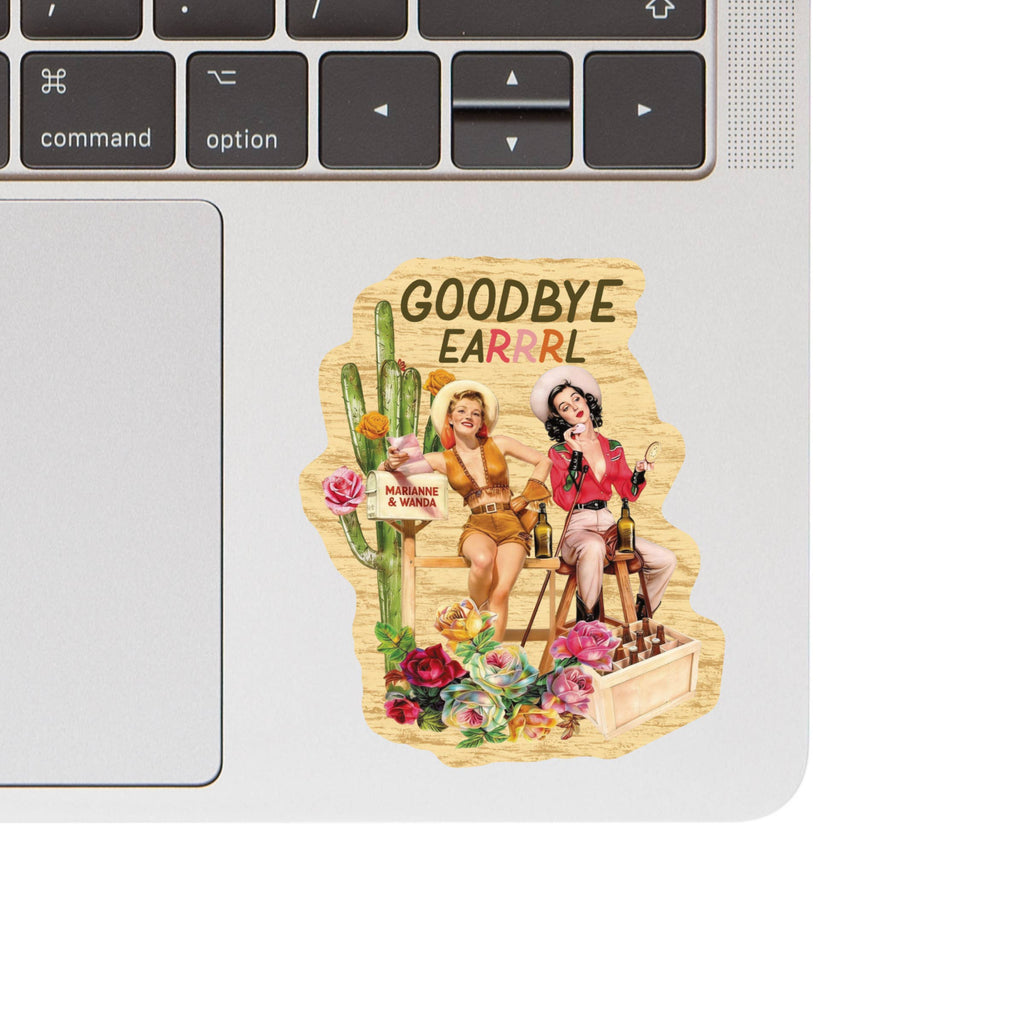 Best Friends Cowgirl Earl Western High Quality Vinyl Sticker