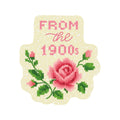 From the 1900s Cross Stitch High Quality Vinyl Sticker