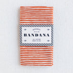 Striped Bandana- Marmalade Orange
