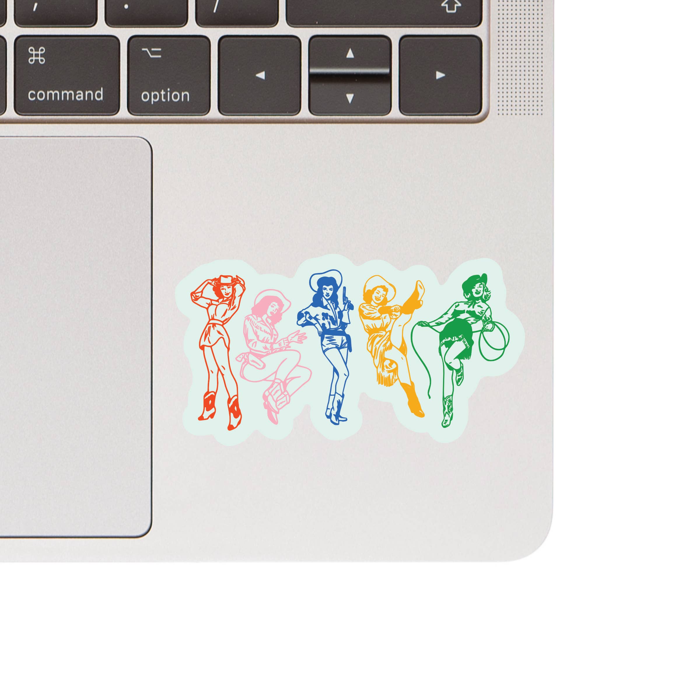 Cowgirl Retro Pinup Sexy Western High Quality Vinyl Sticker