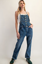 Button Down Denim Overall