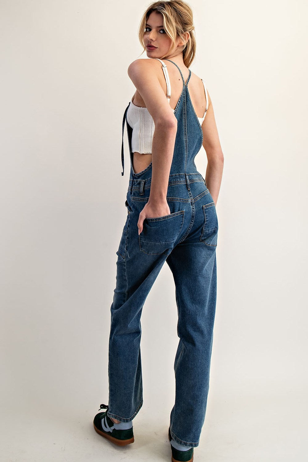 Button Down Denim Overall