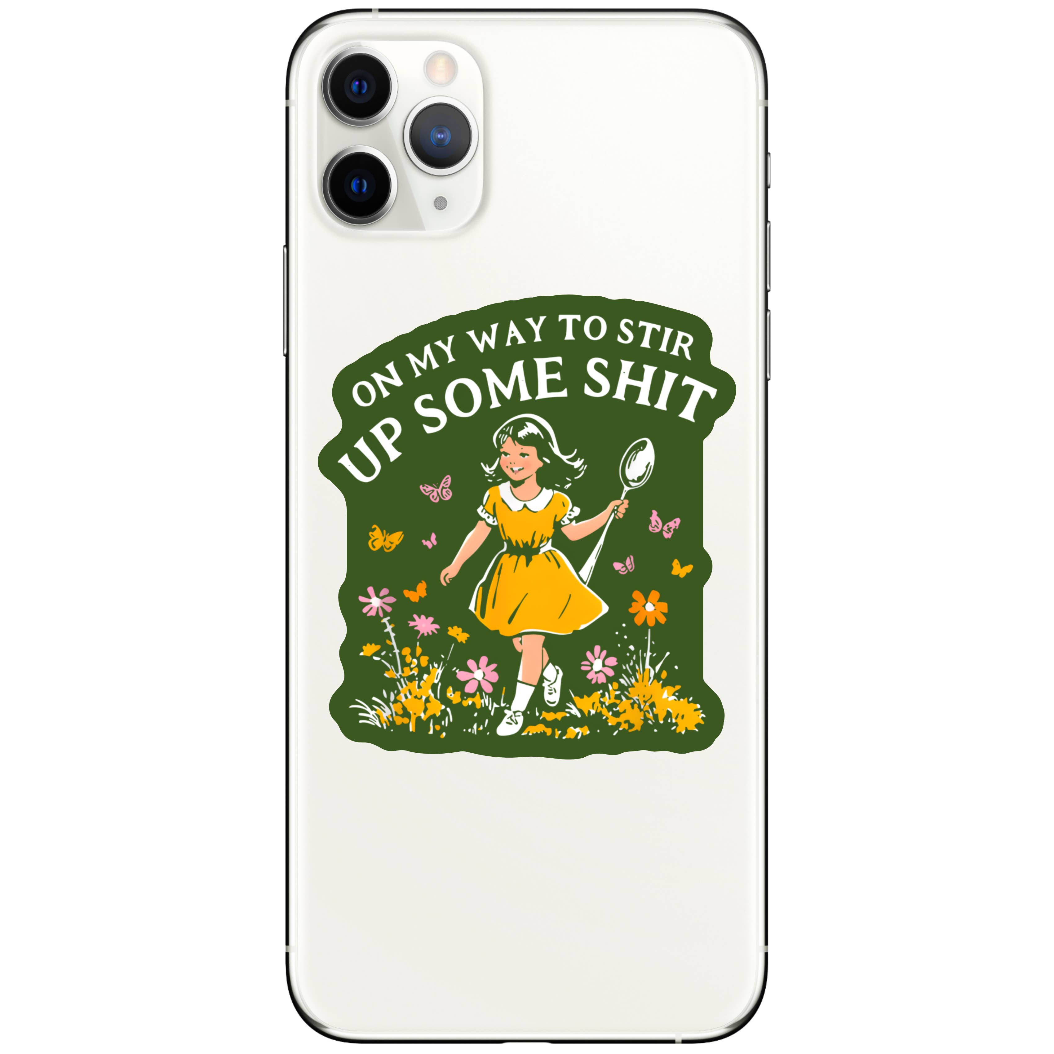 Funny Swear Flower Nature Shit High Quality Vinyl Sticker