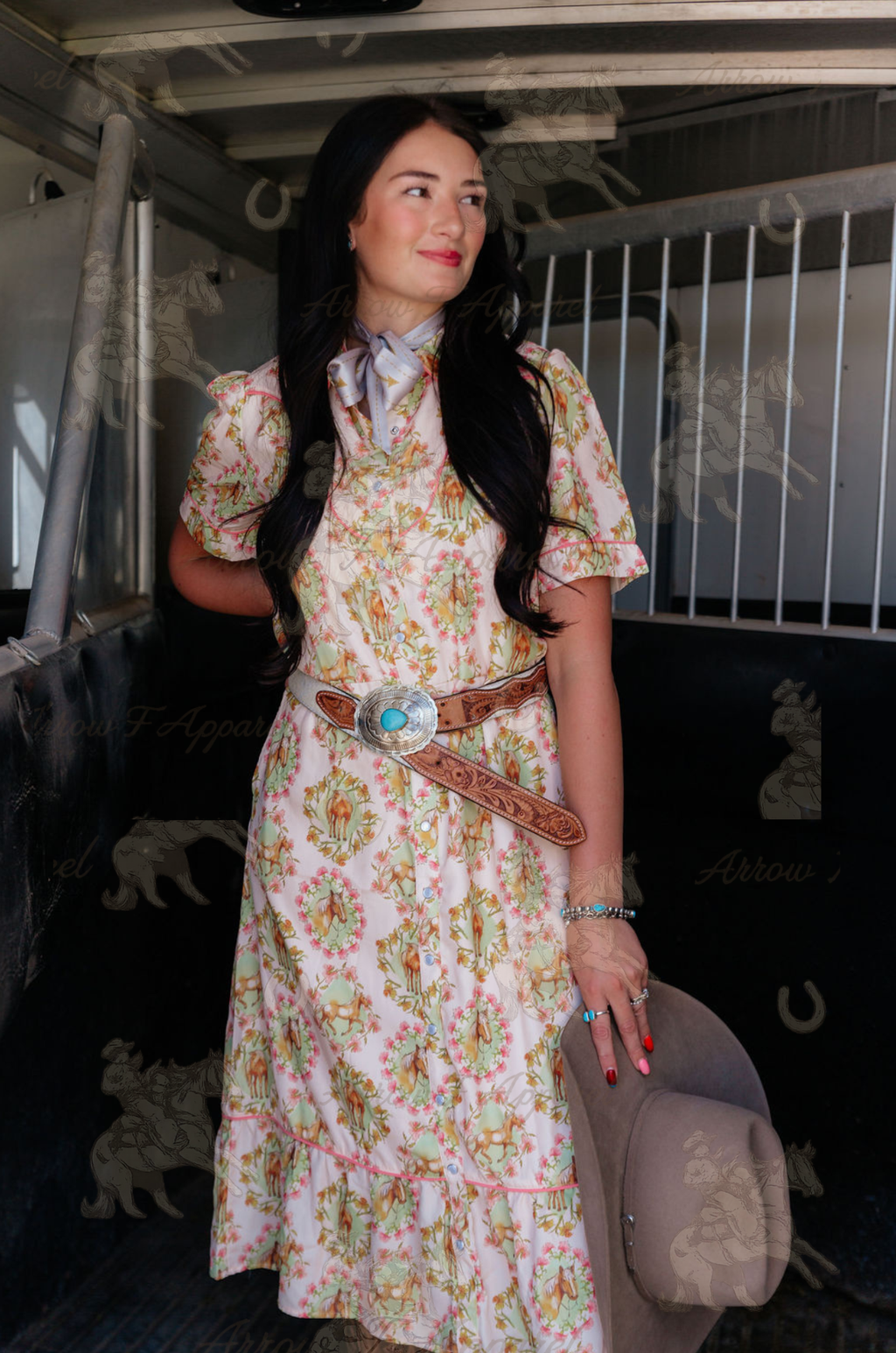 Sunny Days Western Horse Dress