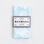 Light Blue Floral Bandana