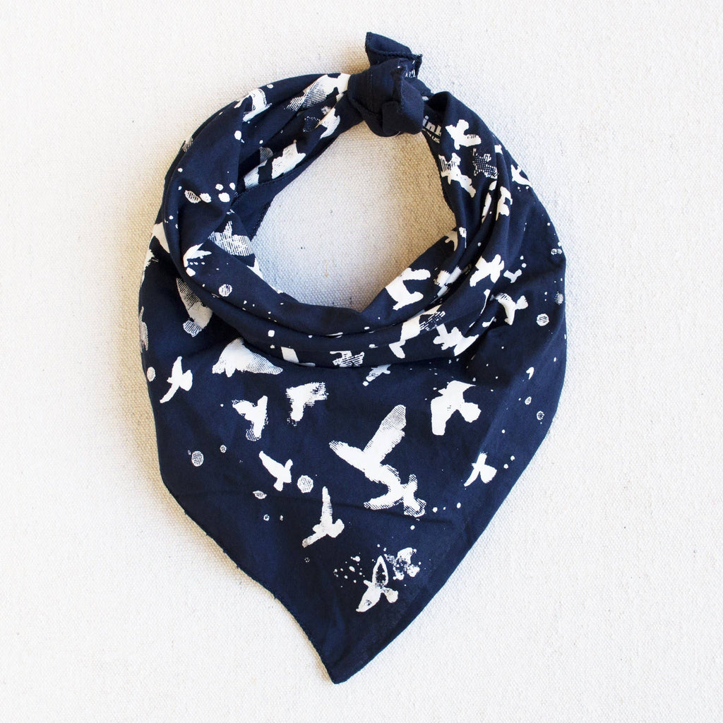 Navy Flock Bandana