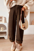 Casual Leopard Print Full-Length Regular Fit Jeans