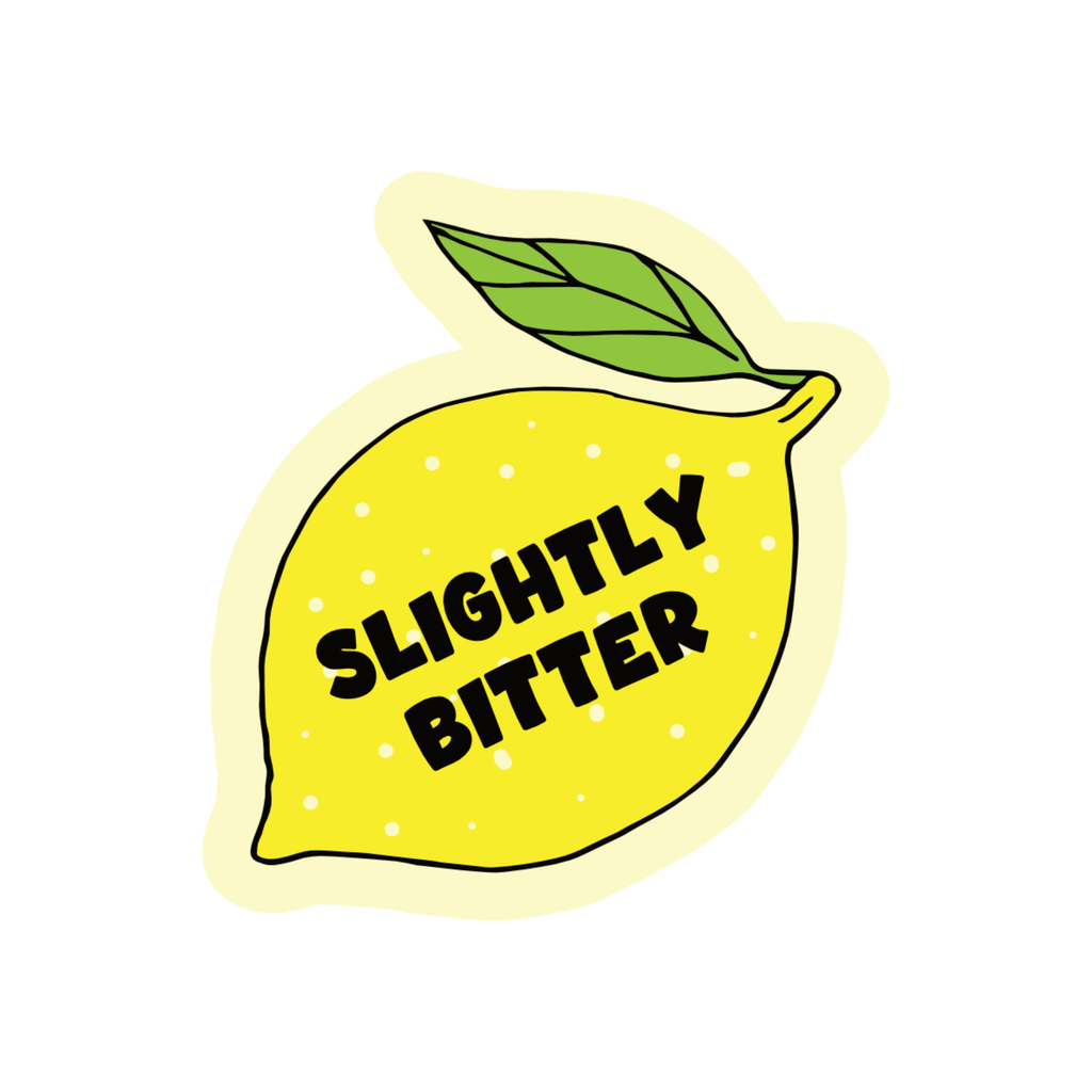 Cute Slightly Bitter Funny Lemon High Quality Vinyl Sticker