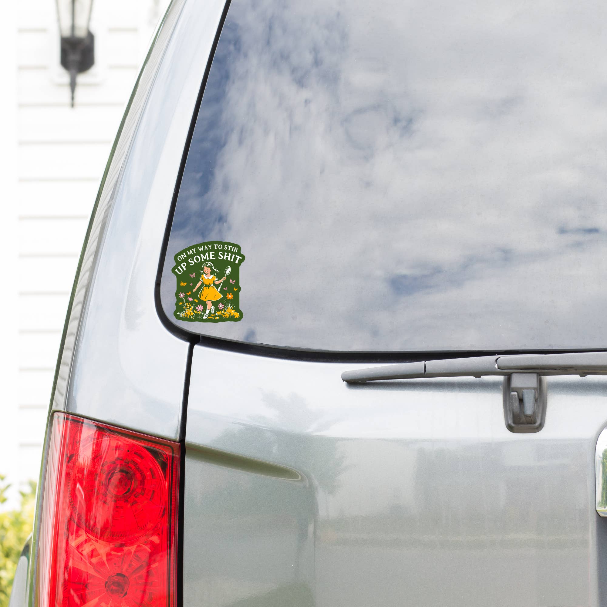 Funny Swear Flower Nature Shit High Quality Vinyl Sticker
