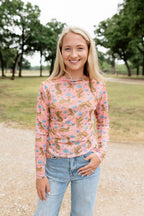 PINK TIGER MESH TOP