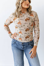 TAUPE BRONC LASSO DESERT MESH TOP
