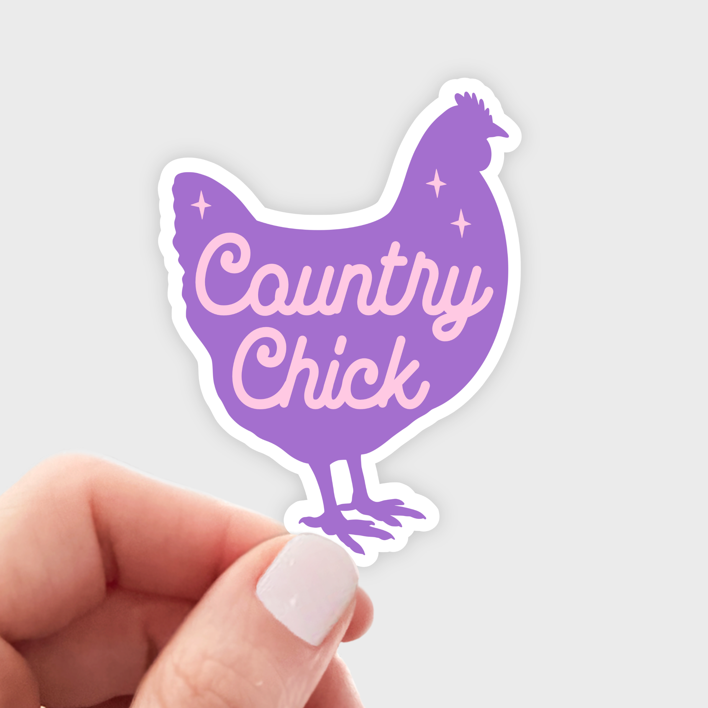 Country Chick Sticker - woman, girl, small town, yeehaw