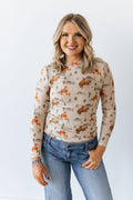 TAUPE BRONC LASSO DESERT MESH TOP